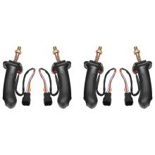 4Pcs L+R 3 Buttons Excavator Joystick Assy Handle Gears for Daewoo Doosan DH DX150 215 225 300 370-9C