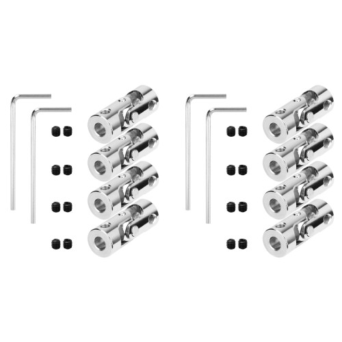 Conector de acoplamento cardan de junta universal de aço de 4 mm a 4 mm