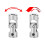 Conector de acoplamento cardan de junta universal de aço de 4 mm a 4 mm 2