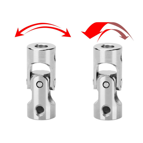 Conector de acoplamento cardan de junta universal de aço de 4 mm a 4 mm 1