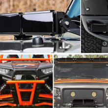 2Stck 20 Zoll Schwarze Schutzglasabdeckung für LED-Lichtleiste-LKW-Geländewagen 4WD SUV ATV