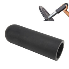 Silicone Grip Barbell Bar 20cm Anti Slip Handle for Weightlifting Black