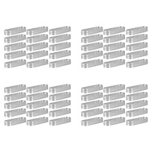 60Pcs Ovale Taartje Mallen Geperforeerde Taartvormen voor Bakken Rvs Ronde Vorm Ring voor Taart Mousse Taarten Quiche