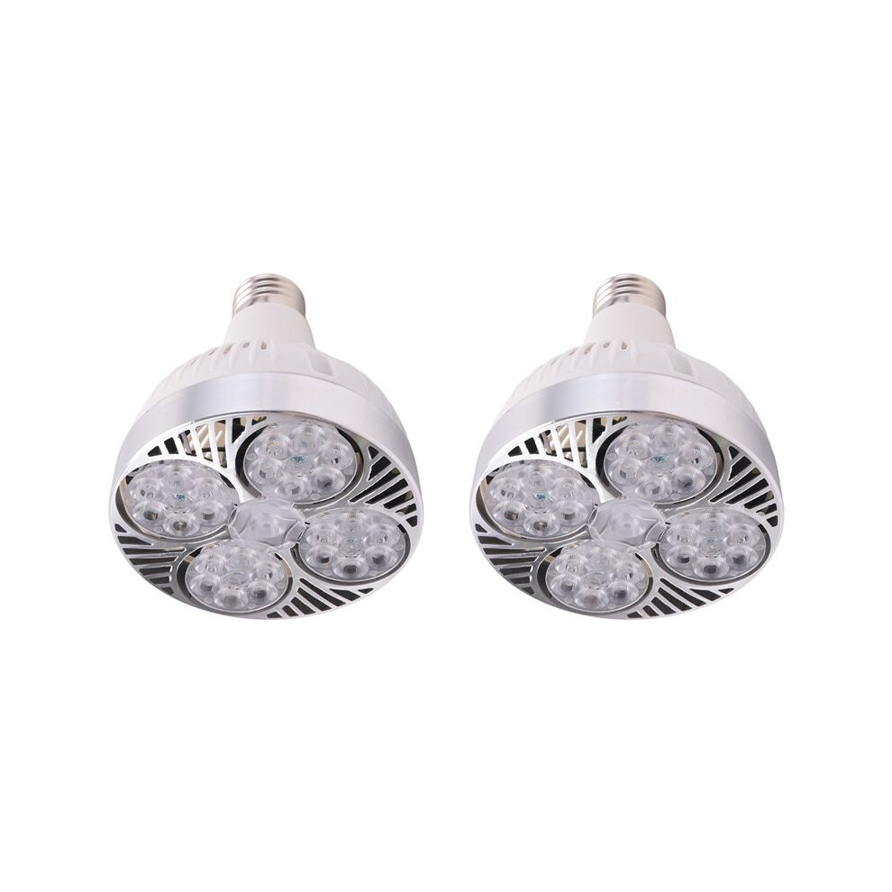 2X E27 Plant Lamp Bulb 35W Led Plant Grow Full Spectrum Warm For Indoor Garden Greenhouse Light/White 6033963950444