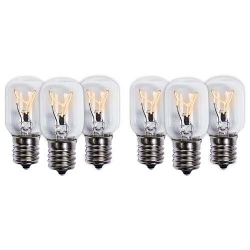 Lâmpada de Microondas 40W E17 125V Peça de Reposição Pacote de 6