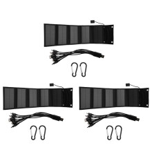 3X 12W Foldable USB Solar Panel Solar Cell Portable Folding Waterproof Solar Panel Charger