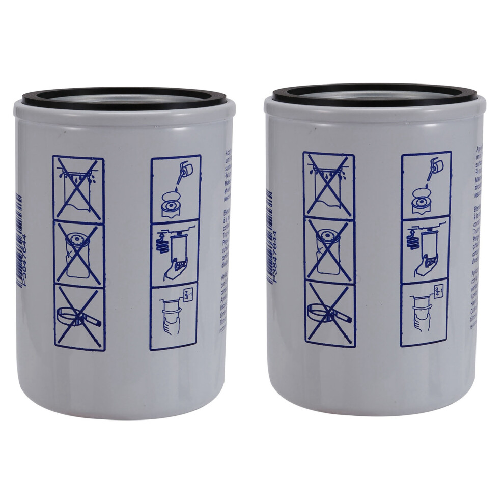 2X Engine Fuel Filter & Water Separator 3847644 3862228 3852413 3851218 For Penta 2008-Current V6/V8 6032291011230