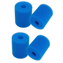Lot de 4 éponges Filtrantes pour Type H, Outil de Nettoyage de Bain à Remous Lavable Réutilisable, Mousse de Cartouche Filtrante en éponge