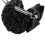 3X Schwarz Bowknot Dekor Snoodnetto Haarspange Bun Abdeckung 3