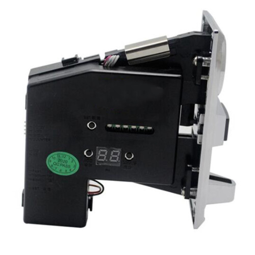 2X Accepteur Multi-Pièces en Plastique Programmable Durable Sélecteur de Pièces de Monnaie 2