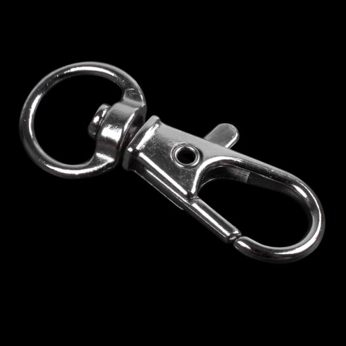 40Pcs Metal Clasp Swivel Trigger Clips Snap Hooks Key Ring Bags DIY  Silver 1