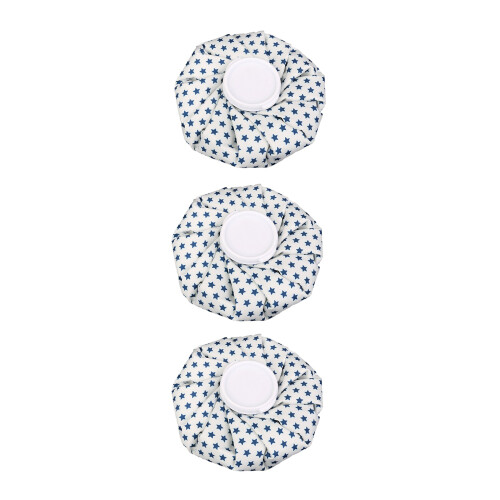 3X Ice Bag for Pain Relief 9Inch Pentacle, White