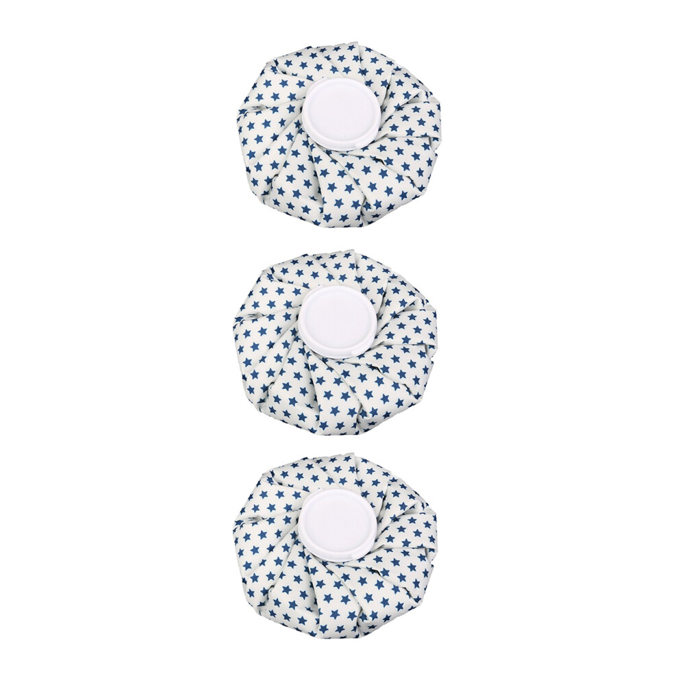 3X Ice Bag for Pain Relief 9Inch Pentacle, White