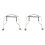 2X Support Cou D'Harmonica 10 Trous Harpe Bleu Bouche Support D'Orgue Support de Harmonica - Argenté 1