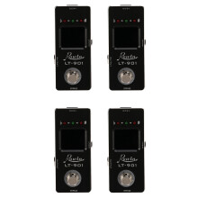 4X Rowin Lt-901 Guitar Tuner Effect Pedal Chromatic True Bypass Lcd Display Digital Pedal Guitar Parts Accessories