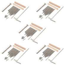 5 Set 17 Keys Kalimba Thumb Finger Piano DIY Keys+Bridge+Tuning Hammer Kit Musical Instrument Part Accessories