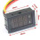 4Pcs Digital Voltmeter Ammeter  100V 10A Amp Voltage Current Meter Tester  + Red Dual LED Display Panel 4