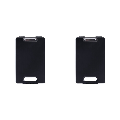 2X A4 Plastic Storage Clipboard File Box Case Document File Folders Clipboard Portable Clipboard Storage Case