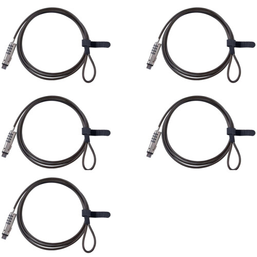 5X 4 Digital Universal Lock USB Laptop Security Cable Lock for Computer