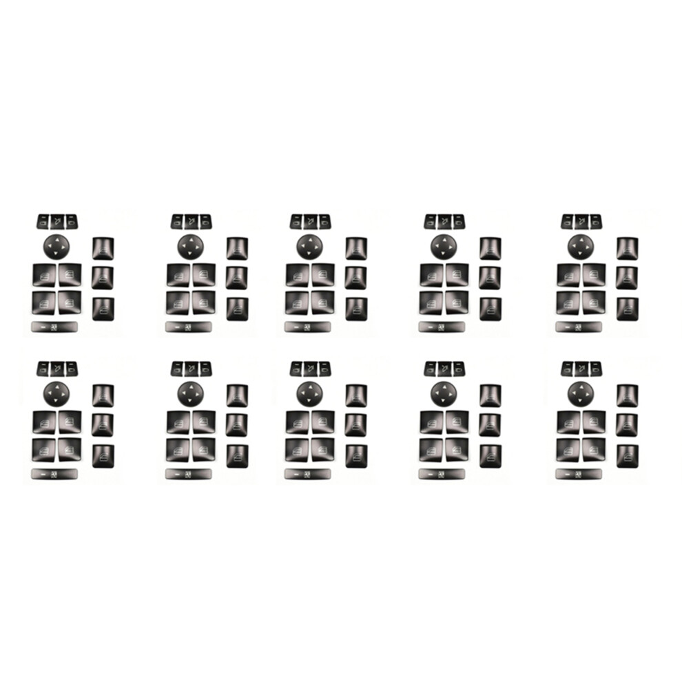 120Pcs Car Door Armrest Window Button Trim Cover Sticker For Glk Ml Gl A B C E G Class W204 X166 4713904677730