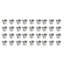 72 Pack Stainless Steel Condiment Sauce Cups,Commercial Grade Dipping Sauce Cups,Ramekin Condiment Cups Portion Cups