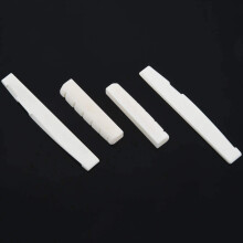 24 Sets of 48Pcs 6 String Acoustic Guitar Bone Bridge Saddle and Nut Made of Real Bone