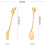 36 Packs of Stainless Steel Fork and Spoon Set, Ice Cream Tea Coffee Spoon Tableware Kitchen Tableware 7