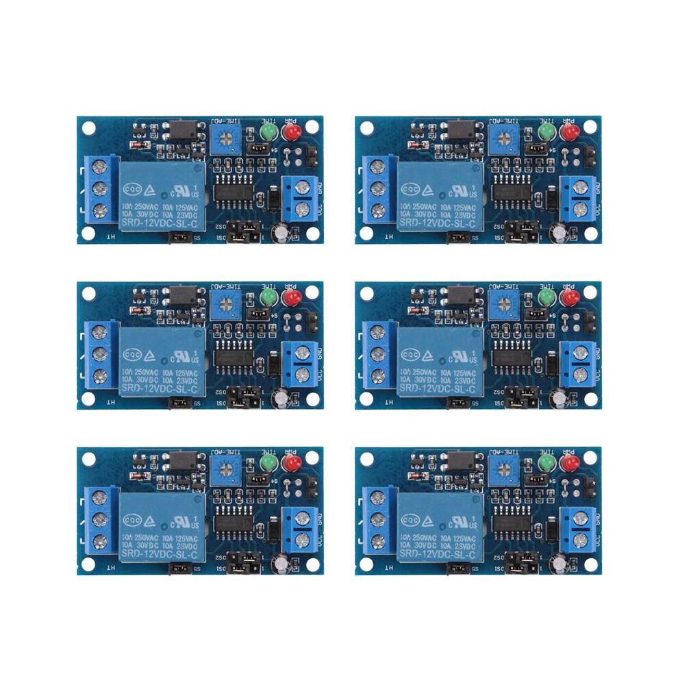 6X 12V Delay Relay Delay Turn / Delay Turn Off Module With Timer 6033259146896
