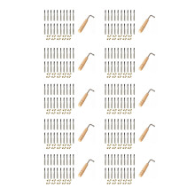 200 Pcs Tuning Pin Nails and 200Pcs Rivets,with L-Shape Tuning Wrench
