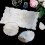 4 Pieces Tray Silicone Mold Kit Irregular Epoxy Resin Tray Molds for DIY Crafts (Rectangle+Round) 6