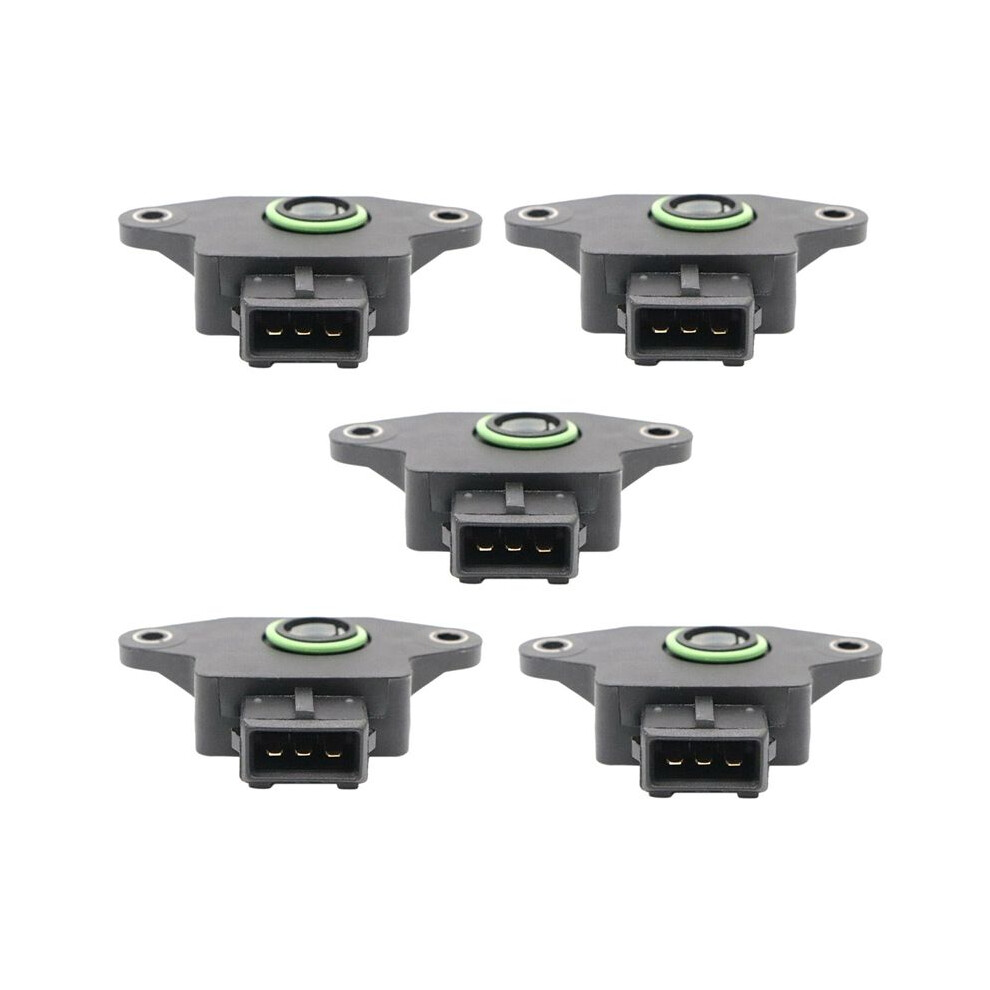 5X Car Tps Throttle Position Sensor For Rio Sportage Spectra 0280122001 0288122915 Black 6032763310250
