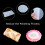 4 Pieces Tray Silicone Mold Kit Irregular Epoxy Resin Tray Molds for DIY Crafts (Rectangle+Round) 3