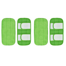 4PCS Wet/Dry Flat Mop Cloth Microfiber Floor Mop Replacement for  Sweeper Machine Washable Easy to Replace