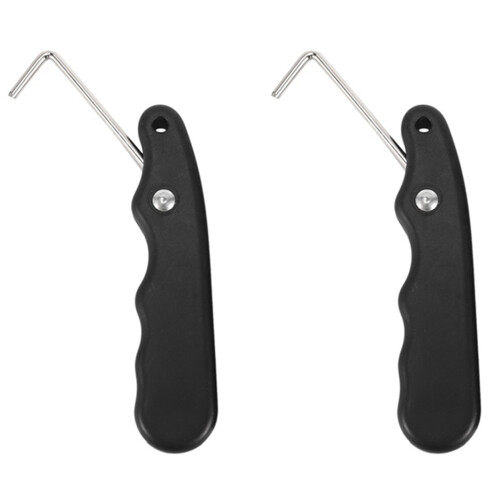 2X Universal Practical for Figure Roller with Extended Hook Ice Hockey Puller Portable Handle Skate Lace Tightener 1