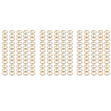 60 Piezas 3 Anillos Anillos de Libros de Oro Carpetas de Hojas Anillos de Libros de Oficina con Bisagras Divididas con 20 mm de Diámetro Interior