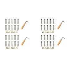 40 Pcs Tuning Pin Nails and 40Pcs Rivets,with L-Shape Tuning Wrench,for Lyre Harp Small Harp Musical Stringed Instrument