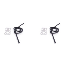 2X Scuba Diving SS Plate Hook with Bungee for Backmount Sidemount BCD and Dry Suit