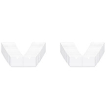 72Pcs Zelfklevende Label Kaarthouder Index Zakken Houder 6X8.5cm Doorzichtige Plastic Kaarthouder Zelfklevende Label Houder