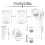 2X Roller Blind Fittings Kit, Roller Blinds Brackets with Beaded Chain, Curtain Roller Accessories 8