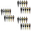 30 Pieces Blank Bottle Stopper with Threaded Post Metal Wine Stopper Inserts Set Hardware for Wood Turning DIY Project 1