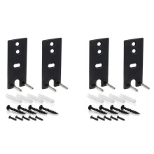 4X Vervanging van Stalen Zwarte Wandmontagebeugels voor OmniJewel Lifestyle 650 & Surround-Luidsprekers 700
