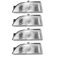 4X Left Side(LH)Wing Mirror Door Indicator Lens Turn Signal Light Cover for Everest Ranger 2012-2018(Without Bulbs)