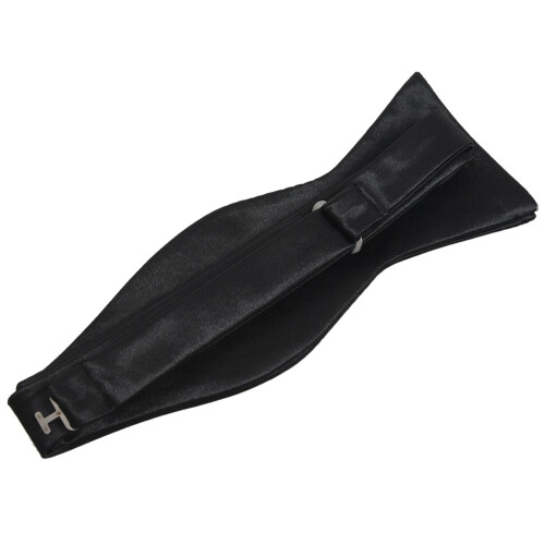 2X Tuxedo Tie Satin Bow Tie for Men - Black 1