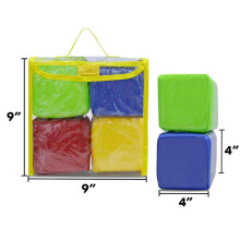 DIY Educational Playing Dice, Pocket Squares,Photo Pocket Foam Stacking Blocks,Pocket Cubes for Teaching - Set of 8