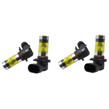 New 4X 9005 H10 9145 3000K Yellow 100W LED Headlight Bulbs Kit Fog Light