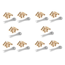 Guitar Bridge Pins 60Pcs Brass Endpin for Acoustic Guitar with Guitar Bridge Pin Puller