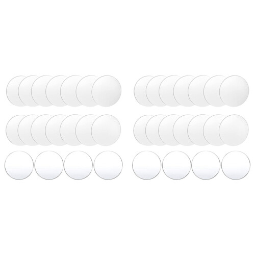 Disco de Acrílico Transparente de 36 Unidades Folha de Acrílico Circular de 4 Polegadas Círculo Espesso de Acrílico Redondo em Branco Painel de