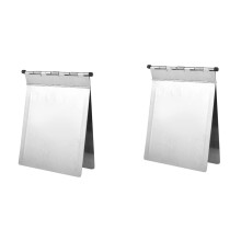 2X Cartelle per Appunti in Metallo A4 Cartelle per Cartelle Cliniche in Acciaio Inossidabile Cartelle per Appunti per Ufficio Scuola Insegnare