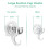 2X Large Transparent Reusable Heavy Duty Vacuum Suction Cup Hook 7