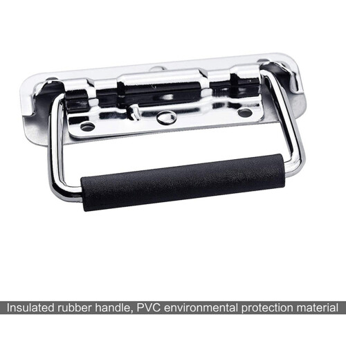 8Pcs 304 Stainless Steel Spring Handle Prop Box Tool Aluminum Box Handle Activity Handle Folding Industrial Handle 2